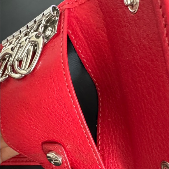 Leatherology Red Leather 6 Key Ring Holder - Picture 4 of 4